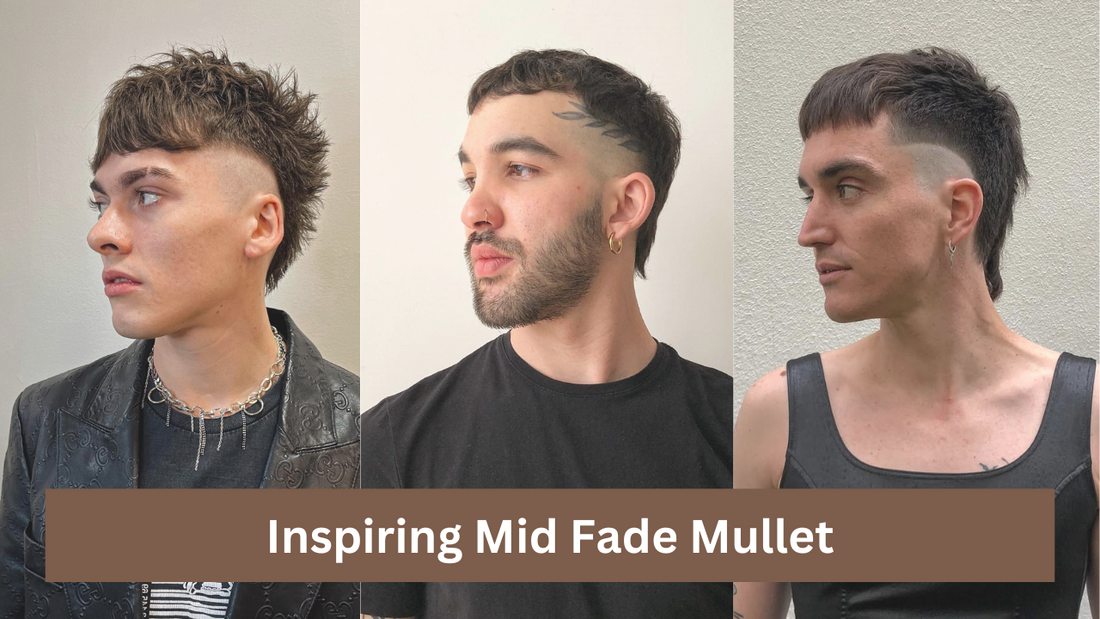 Mid Fade Mullet Haircuts for Men