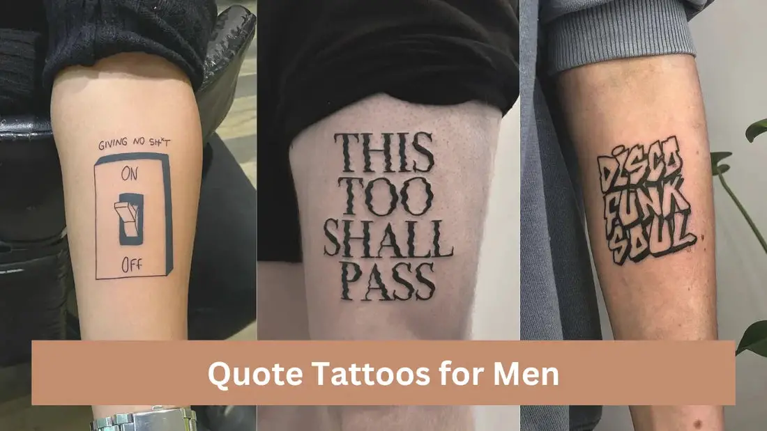 Quote Tattoos for Men