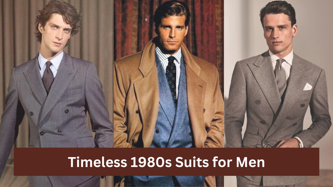 Timeless 1980s Suits for Men: Power, Style and Elegance.