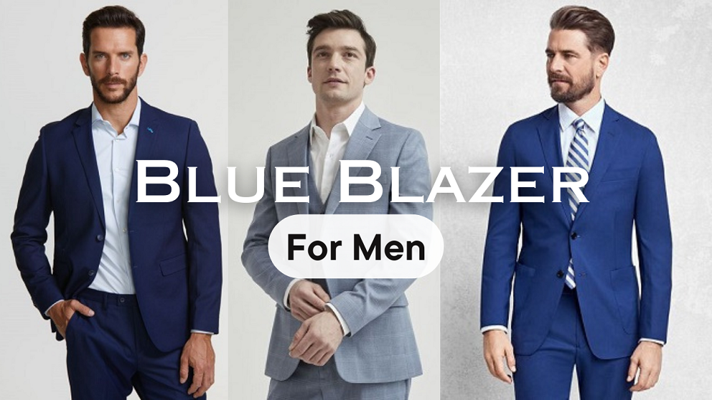 Solid Color Linen Cotton Blazer in Royal Blue