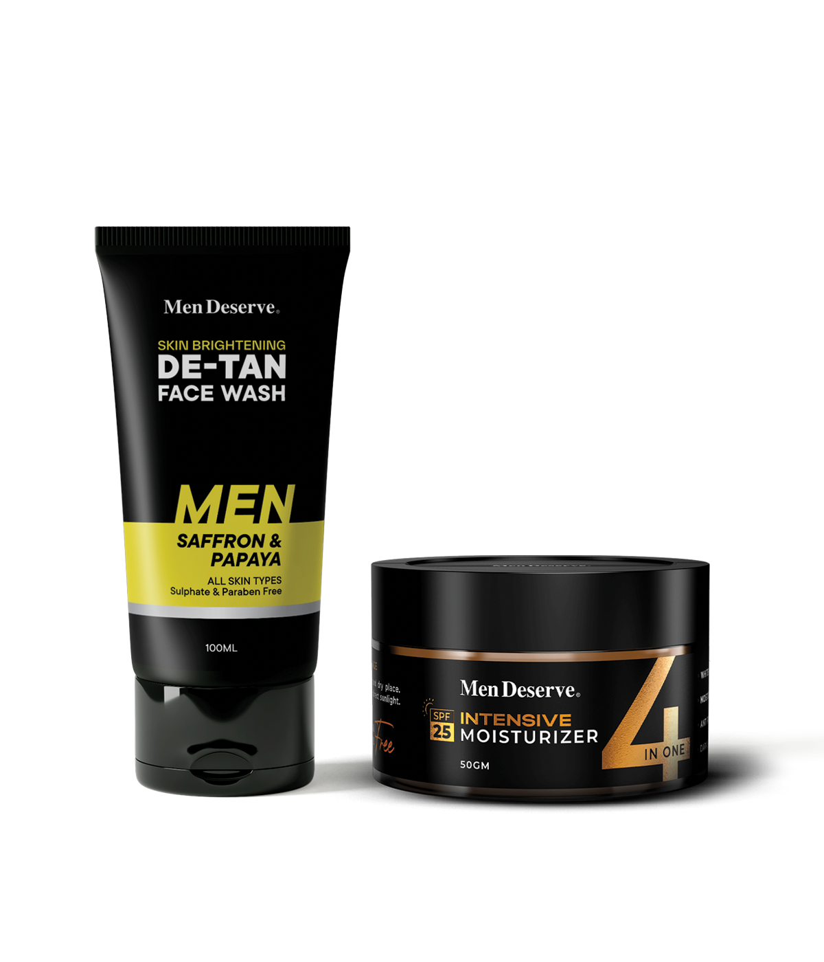 Combo of De-Tan Facewash & Intensive Moisturizer for Men