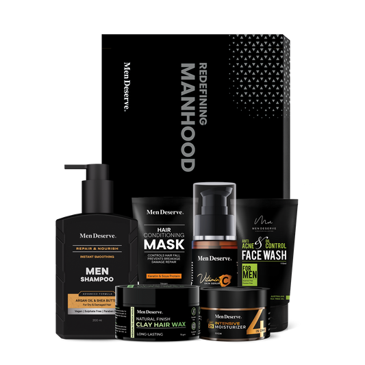 Men Hair and Face Care Grooming Kit
