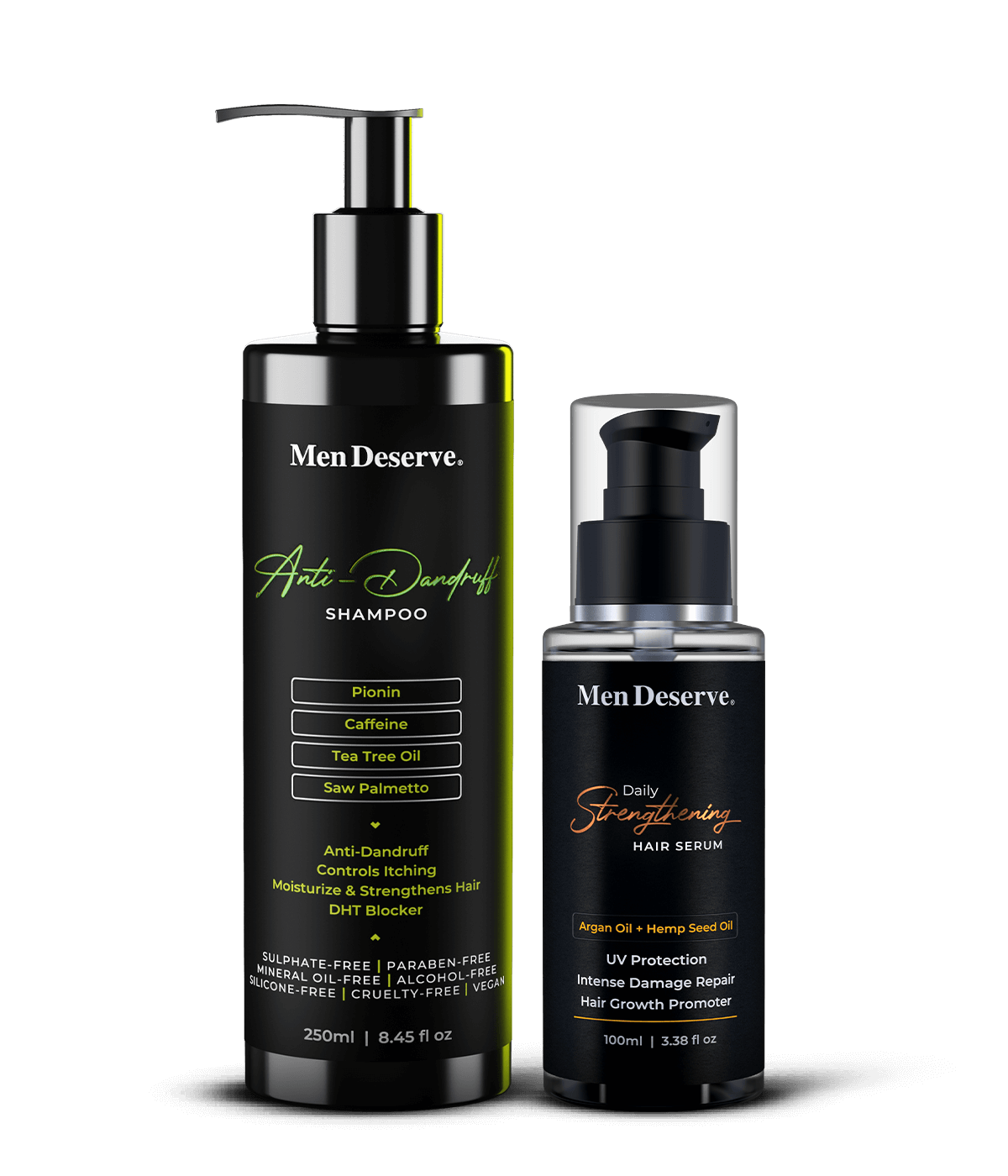 Combo of Anti-Dandruff-Shampoo-and-Hair-Serum for Men