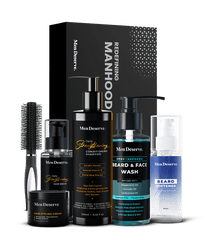 Men Grooming Combo of Quality Hair Care and Beard Care Products - Men Deserve