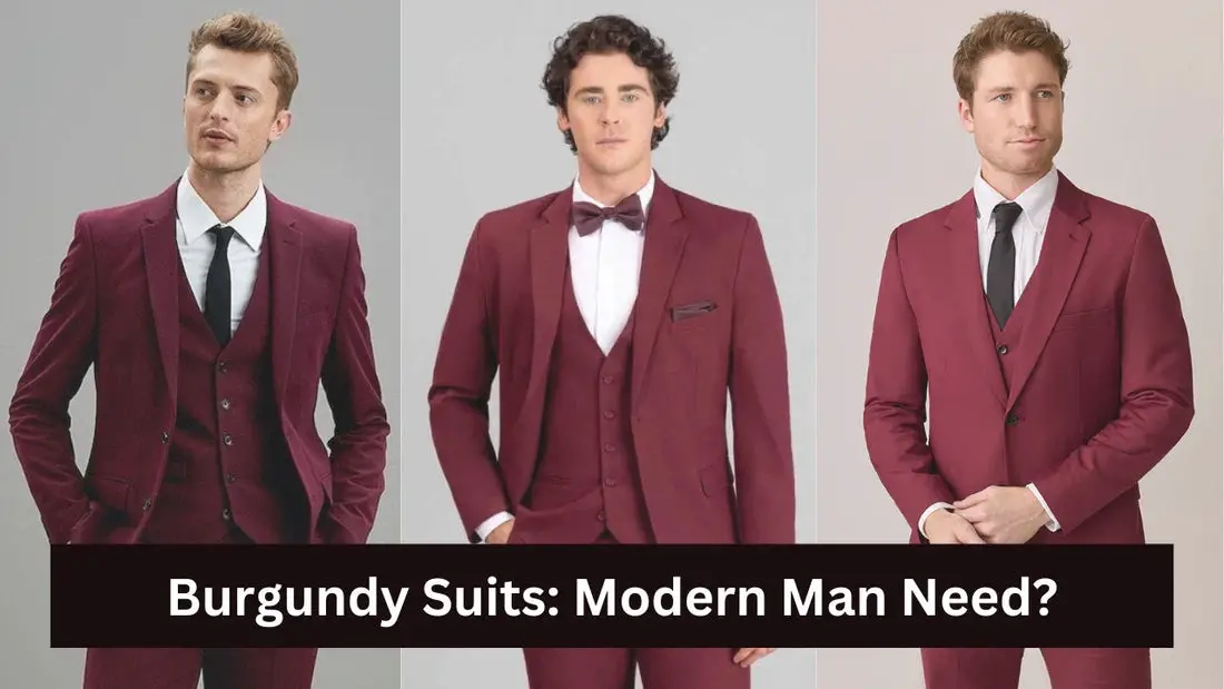 Burgundy Suits for Men