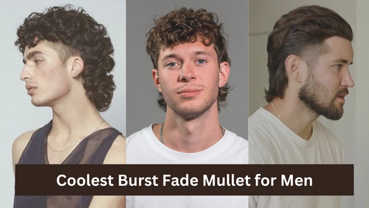 Burst Fade Mullet for Men