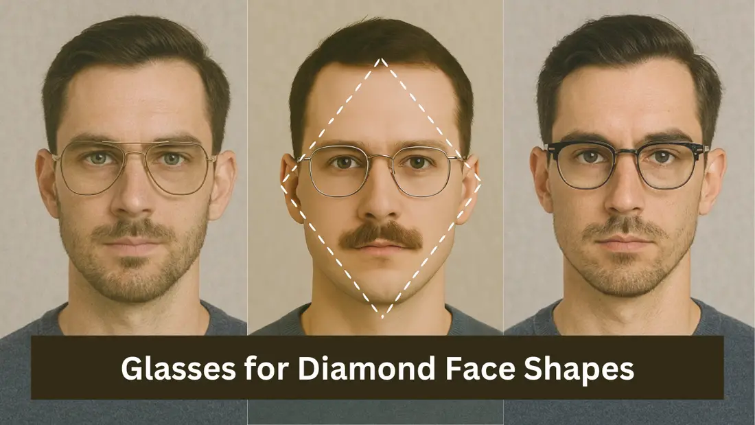 Glasses for Diamond Face Shapes for Men