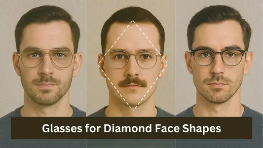 Glasses for Diamond Face Shapes for Men