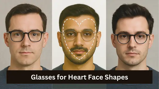 Glasses for Heart Face Shapes for Men