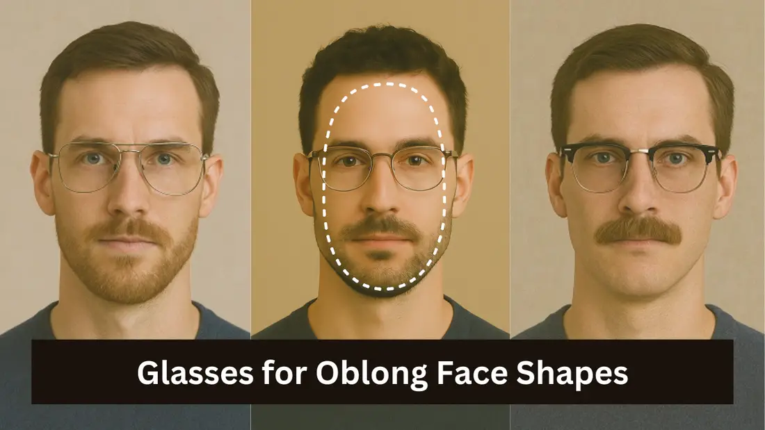 Glasses for Oblong Face Shapes for Men