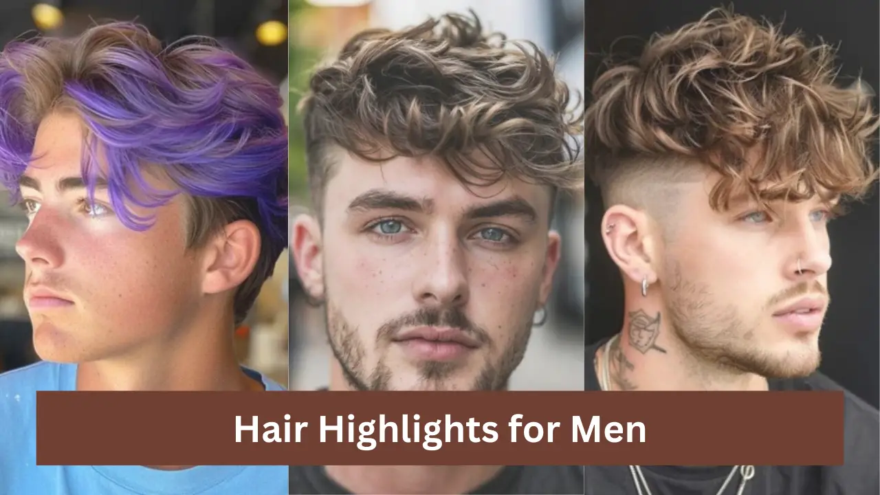 Highlight Color Men Violet Hair Highlights Men: Bold Color Meets Confident Style