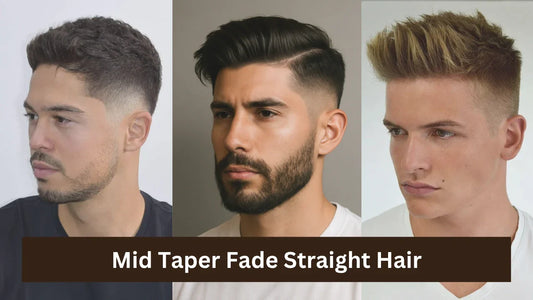 Mid Taper Fade Straight Hair