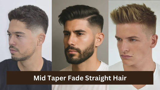 Mid Taper Fade Straight Hair