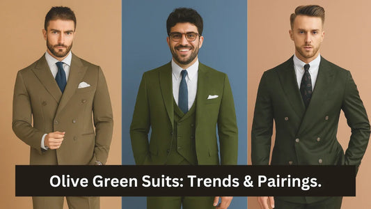 Olive Green Suits for Men