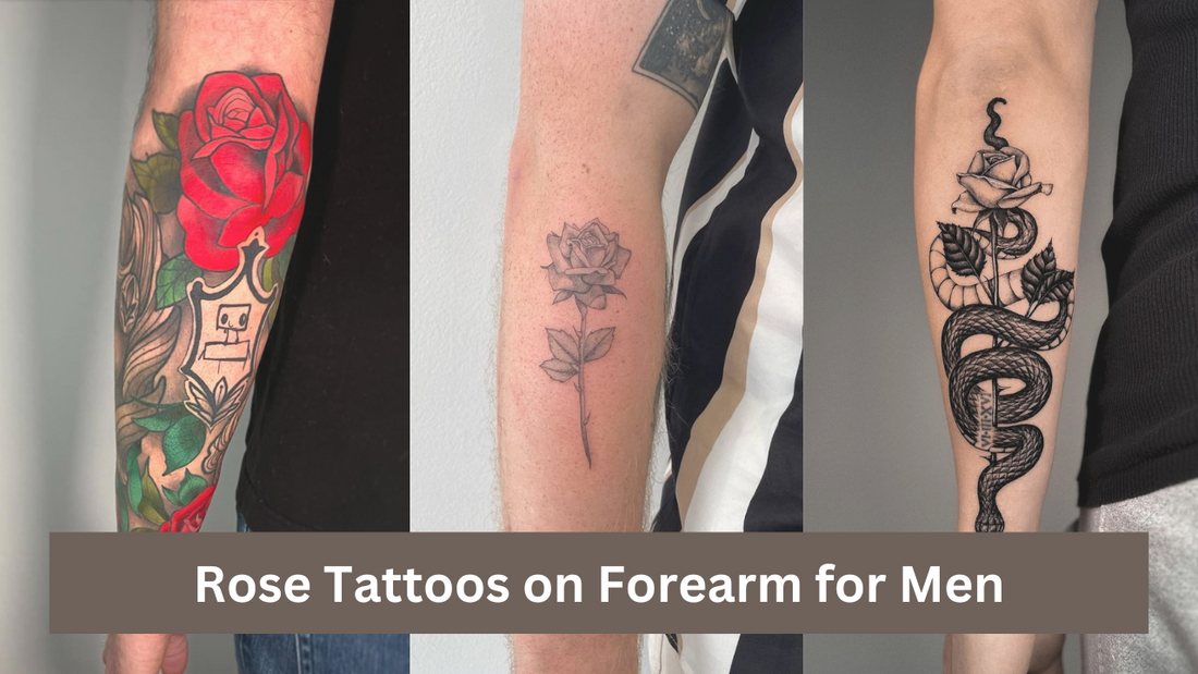 Rose Tattoos on Forearm for Men