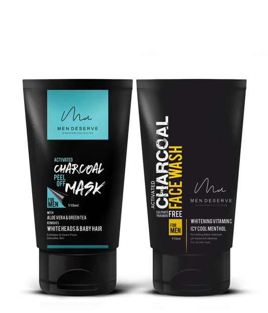 Refreshing Charcoal Skin Care Combo for Men