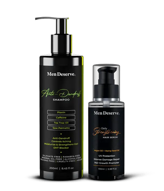 Combo of Anti-Dandruff-Shampoo-and-Hair-Serum for Men